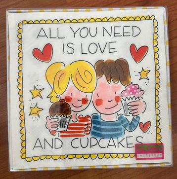 Blond Amsterdam servetten Cupcake beschikbaar voor biedingen