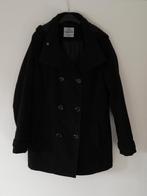 Zwarte mantel met capuchon van Clockhouse (C&A) XL valt mt M, Kleding | Dames, Maat 38/40 (M), Zwart, Ophalen of Verzenden, Zo goed als nieuw