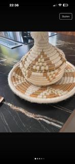 Marokkaans rieten mandje + rieten tajine, Ophalen, Nieuw, Rond, Riet