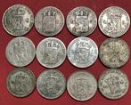 Lot met 12 halve guldens W1, W2, W3 en Wilhelmina, Postzegels en Munten, Munten | Nederland, Setje, Koning Willem I, ½ gulden