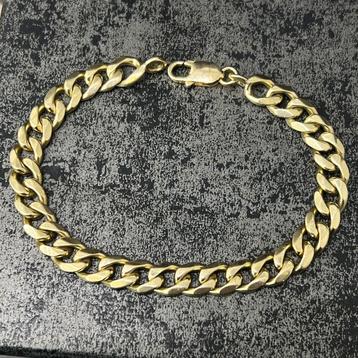 14k gouden armband cuban schakel massief gourmet beschikbaar voor biedingen