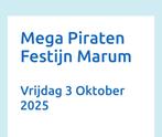 Mega piraten festijn Marum, Tickets en Kaartjes, Eén persoon