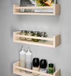 Houten kruidenrekje, rekje muur; Ikea Bekvam; 40 x 10 x 9 cm, Ophalen of Verzenden, Nieuw