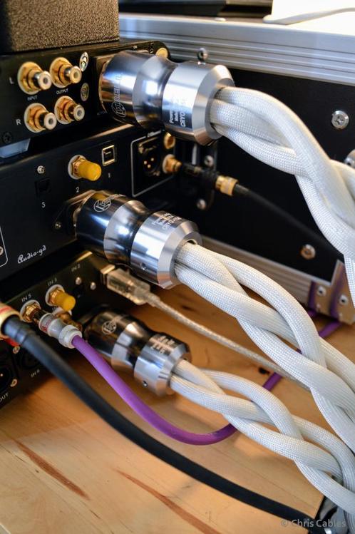 'The Silkworm' (268 Siemens/meter) netkabel van Chris Cables, Audio, Tv en Foto, Audiokabels en Televisiekabels, Nieuw, Overige kabels