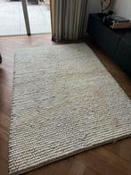 Westwing Handgeweven wollen vloerkleed Pebble, Ophalen, Wit, 150 tot 200 cm, 200 cm of meer