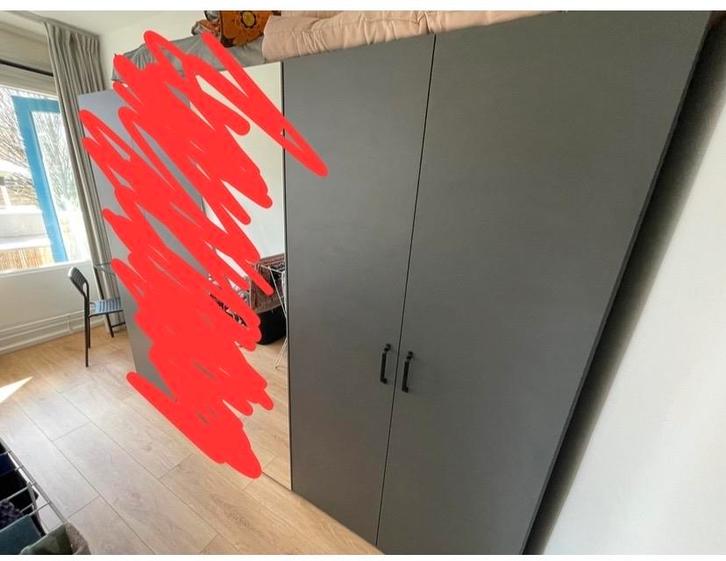 Leen Bakker Kast - Pax look-a-like, Huis en Inrichting, Kasten | Kledingkasten, Gebruikt, 200 cm of meer, 100 tot 150 cm, 50 tot 75 cm