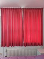 Roze velours gordijnen, Huis en Inrichting, Ophalen, Gebruikt, 200 cm of meer