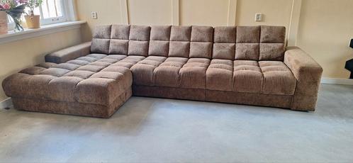 Beige hoekbank Woood. Nog geen jaar oud!, Huis en Inrichting, Banken | Complete zithoeken, Zo goed als nieuw, Stof, Ophalen