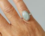 zilveren ring met natuurlijke Aquamarijn steen zilver 925, O.T., Blauw, Nieuw, Ophalen of Verzenden