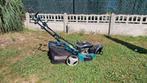 Benzine grasmaaier met een wiel voor, Tuin en Terras, Grasmaaiers, Ophalen, Gebruikt, Opvangbak, Benzine-grasmaaier