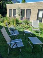 4 Seasons Seizoenen Tuinstoel Ligstoel Klapstoel Aluminium, Tuin en Terras, Tuinstoelen, Ophalen, Aluminium, Verstelbaar