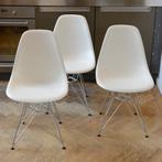 3x Eames DSR – Vitra – Eames Plastic Chair – Design stoelen, Huis en Inrichting, Stoelen, Ophalen, Gebruikt, Drie, Wit