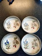 4 Vintage Onderzetters met Bloemenmotief - Set van 4, Ophalen of Verzenden
