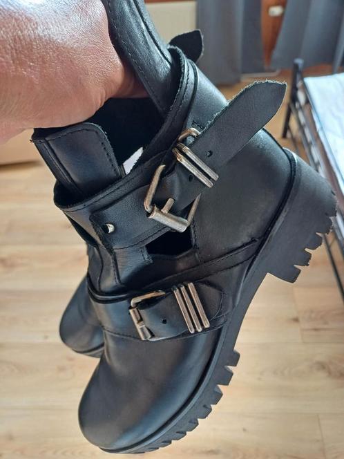 Biker Boots Zwart 41, Kleding | Dames, Schoenen, Zo goed als nieuw, Zwart, Ophalen of Verzenden