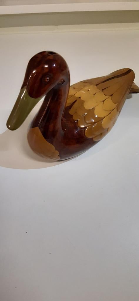 DECORATIEVE HOUTEN EEND !, Ophalen, Zo goed als nieuw, Dier