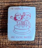 Vintage Skipper Happy Birthday uitnodiging Barbie, Verzamelen, Ophalen of Verzenden, Gebruikt, Pop