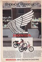 retro reclame 1980 Honda brommer eendracht vrijheid lacht, Ophalen of Verzenden
