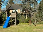 Speeltoestel 3 schommels en glijbaan, Kinderen en Baby's, Speelgoed | Buiten | Speeltoestellen, Ophalen, Gebruikt, Glijbaan