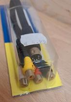 Kabel - 5-polig DIN 180 naar 4x tulp contra, Ophalen of Verzenden, Zo goed als nieuw, Minder dan 2 meter, Overige kabels