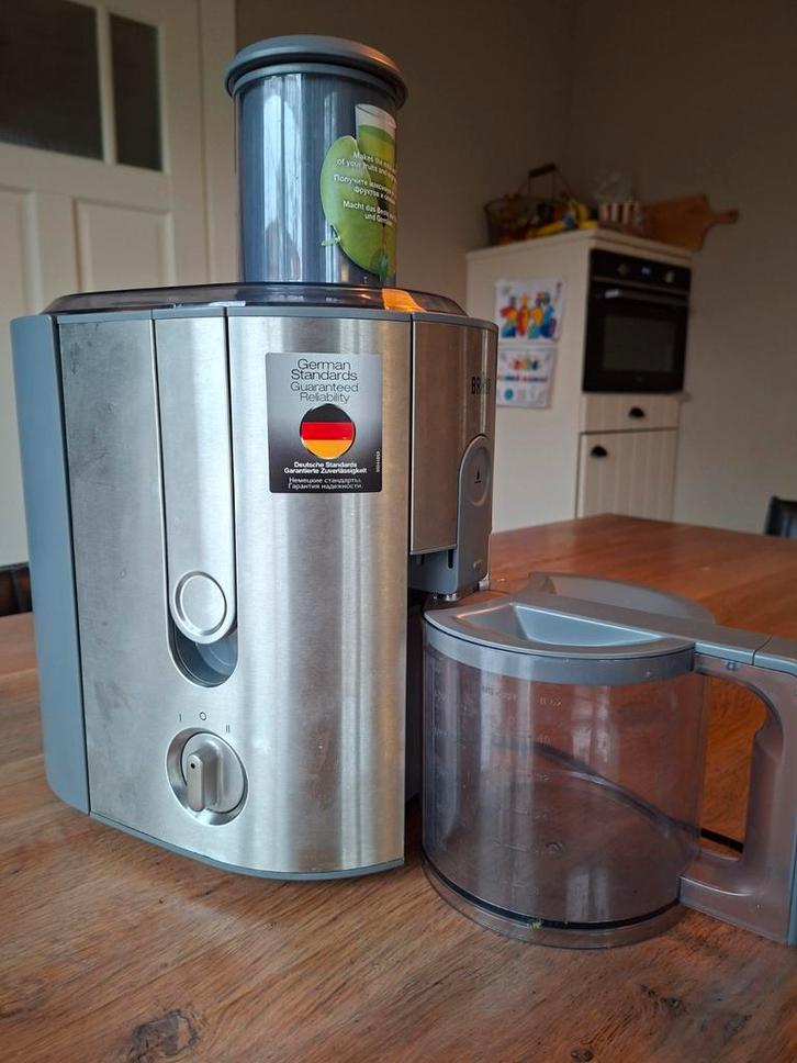Braun sapcentrifuge juicer, Witgoed en Apparatuur, Juicers, Zo goed als nieuw, Sapcentrifuge, Elektrisch, Ophalen of Verzenden