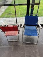2 vintage tuinstoelen, spaghetti stijl *opklapbaar*, Antiek en Kunst, Ophalen of Verzenden
