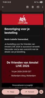 5 tickets VVA - 16 Januari 2026 Ring 2 Vak Hf, Drie personen of meer, Januari