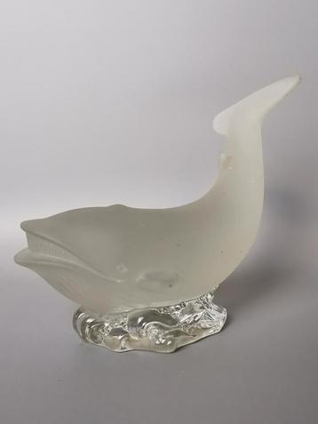 Sculptuur walvis glas Goebel vintage Mid Century design glas beschikbaar voor biedingen