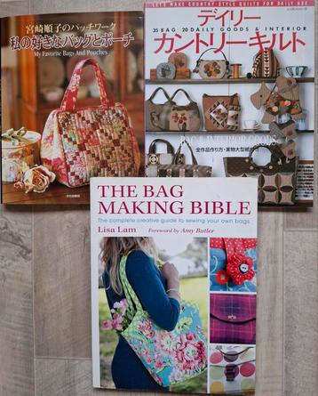 Tassen maken - 3 boeken - ook in quilt/patchwork stijl beschikbaar voor biedingen