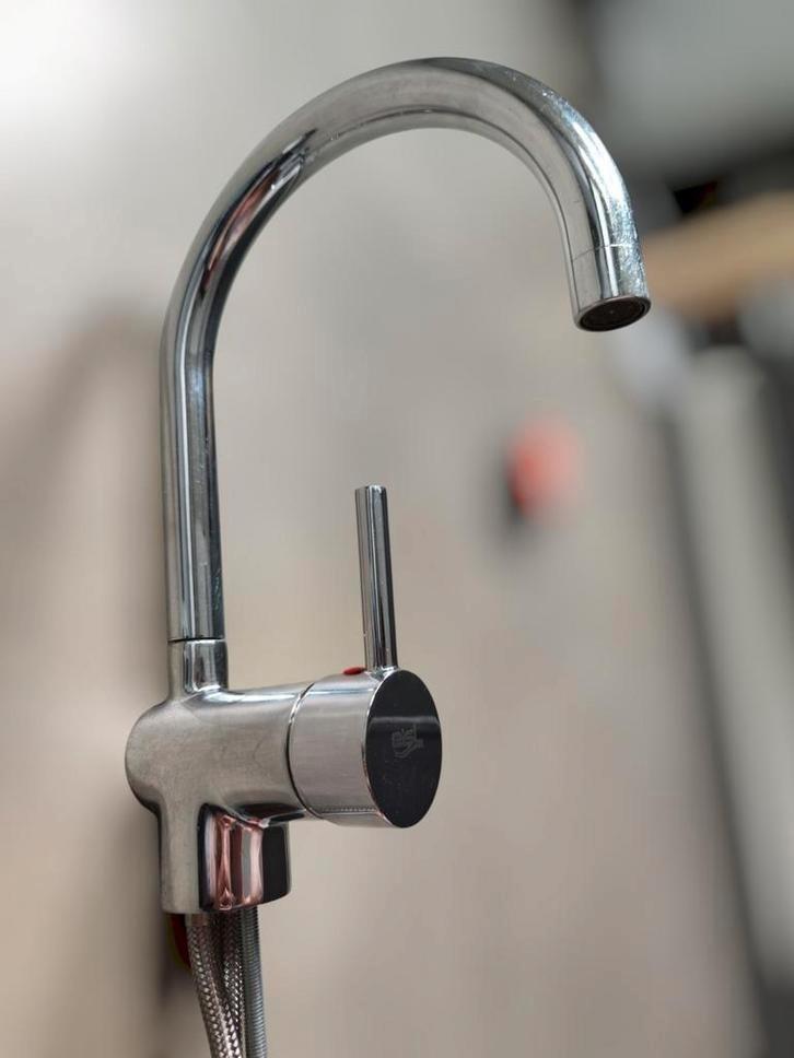 Eisl Futura Mengkraan – 19,5 cm x 29 cm, Doe-het-zelf en Verbouw, Sanitair, Gebruikt, Kraan, Chroom, Ophalen