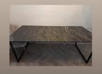 Moderne rechthoekige eettafel met marmeren blad, Ophalen, Gebruikt, 100 tot 150 cm, Modern