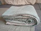 Warme, dubbele fleece sprei mintgroen 2x1.50m, Ophalen, Gebruikt, Eenpersoons, Overige typen