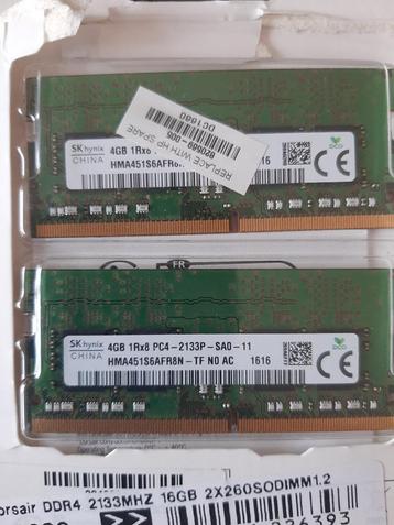 SK Hynix - 2 x 4GB DDR4 2133MHz - SODIMM - Dual Channel beschikbaar voor biedingen