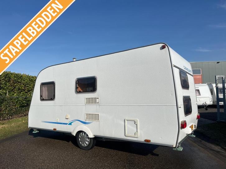 Caravelair Antares 496 VAST BED, 3X STAPELBED, Caravans en Kamperen, Caravans, Bedrijf, tot en met 6, 750 - 1000 kg, Treinzit