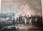 Slag bij Waterloo - zeer grote gravure uit 1819, Verzenden