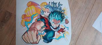My Hero Academia muurstickers beschikbaar voor biedingen