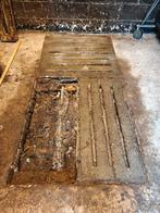 Betonnen vloerplaten met sleuven, Doe-het-zelf en Verbouw, Platen en Panelen, Ophalen, Gebruikt, Betonplex, Minder dan 20 mm
