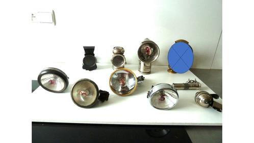 antieke fiets oldtimer fietslampen carbid olielamp, Antiek en Kunst, Antiek | Lampen, Ophalen of Verzenden