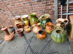 Vintage vazen kannetjes, Overige kleuren, Ophalen of Verzenden, Minder dan 50 cm, Glas