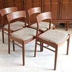 Deense Henning Kjaernulf stoelen '60s design, Huis en Inrichting, Stoelen, Hout, Bruin, Vintage, Zo goed als nieuw