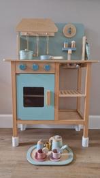 Little Dutch speelkeuken incl theesetje, Ophalen, Zo goed als nieuw, Hout, Speelkeuken