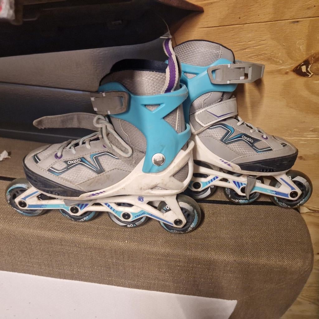 Rolschaatsen Oxelo - Maat 33-35, Sport en Fitness, Skeelers, Kinderen, Inline skates 4 wielen, Ophalen, Overige merken