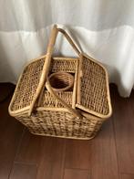 Vintage Picknickmand met flessen houder, Ophalen