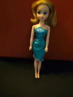 Vintage Retro sindy fleur barbie  kleding Blauwe Jurk, Ophalen of Verzenden, Gebruikt, Pop