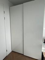 Slaapkamer kast Ikea Pax 150B x 236H x 60D; schuifdeuren wit, Huis en Inrichting, 100 tot 150 cm, Modern, 50 tot 75 cm, Zo goed als nieuw