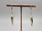 Vintage gouden pegel oorbellen. 2025/822., Hangers, ., Ophalen of Verzenden, Zo goed als nieuw