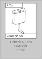 Geberit AP 120 reservoir, Ophalen of Verzenden, Nieuw, Toilet
