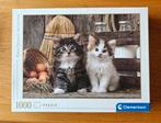 Clementoni Puzzel - Kittens - 1000 stukjes, Ophalen of Verzenden, 500 t/m 1500 stukjes, Zo goed als nieuw, Legpuzzel