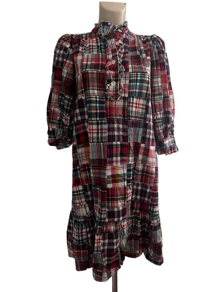 Antik Batik jurk M, Kleding | Dames, Jurken, Zo goed als nieuw, Maat 38/40 (M), Rood, Onder de knie, Ophalen of Verzenden