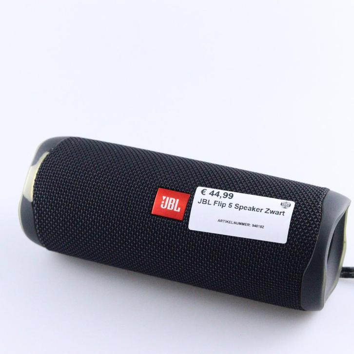 JBL Flip 5 Speaker Zwart, Audio, Tv en Foto, Luidsprekers, Zo goed als nieuw