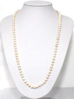 Prachtige 65 CM Akoya Zoutwater Parel Ketting, Sieraden, Tassen en Uiterlijk, Antieke sieraden, Verzenden, Zilver, Ketting, Met edelsteen